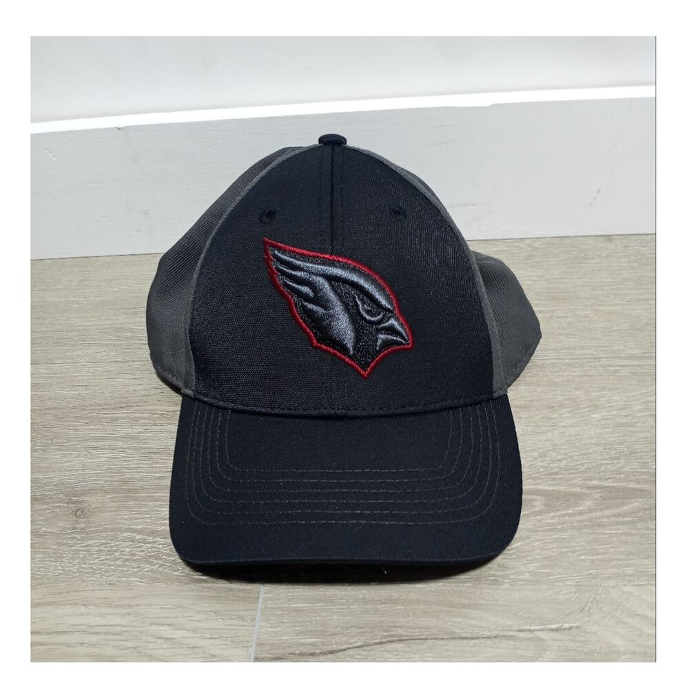 Arizona Cardinals NFL Team Apparel Adjustable Hat Black Gray And Red